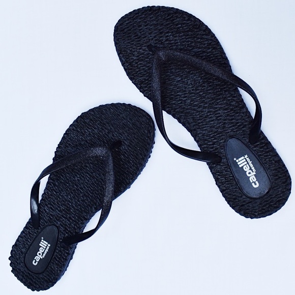 capelli flip flops black